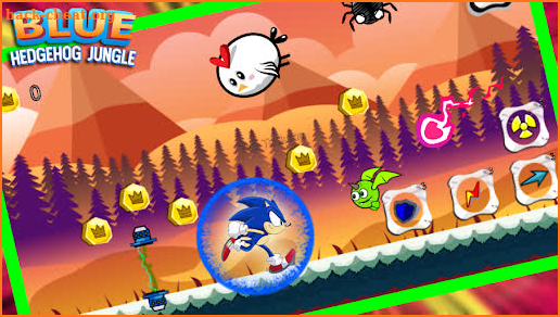 Blue Hedgehog Dash Runner 2021 screenshot