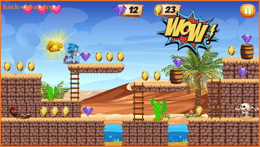 Blue Hedgehog Runner Dash screenshot