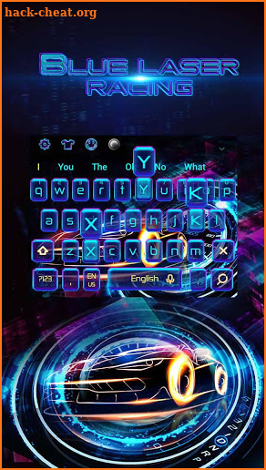 Blue laser keyboard screenshot