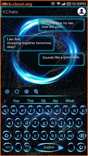 Blue Lighting Keyboard screenshot