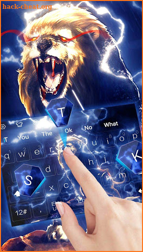 Blue Lightning Lion keyboarded screenshot