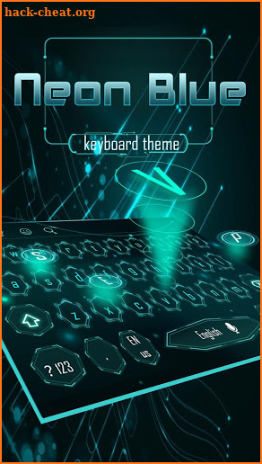 Blue Neon Technology Keyboard screenshot