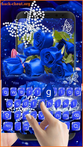 Blue Romantic Keyboard screenshot