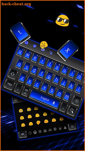 Blue Silver Keyboard screenshot