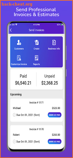 Blueberry - Payments for Self-Employers screenshot