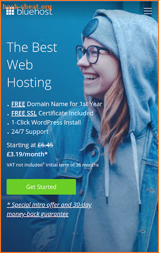 Bluehost - Hosting screenshot