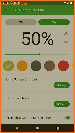 Bluelight Filter Lite - Fall asleep easily screenshot