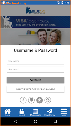 BlueOx Credit Union screenshot