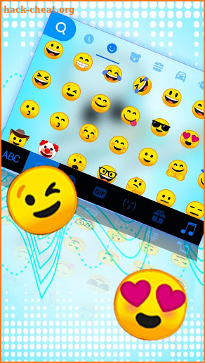 Blues Dj Cool Man Keyboard Theme screenshot