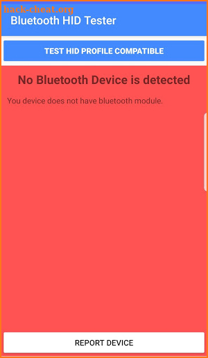 Bluetooth HID Profile Tester screenshot