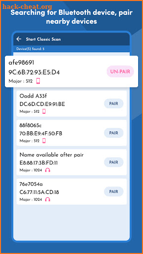 Bluetooth Pair - Bluetooth Scanner screenshot