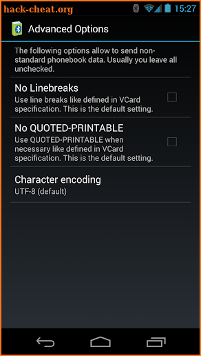 Bluetooth Phonebook screenshot