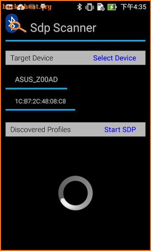 Bluetooth Profile Scanner screenshot