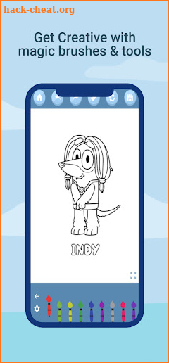 Bluey coloring book screenshot