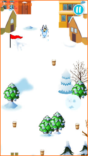 bluey ski adventure game screenshot