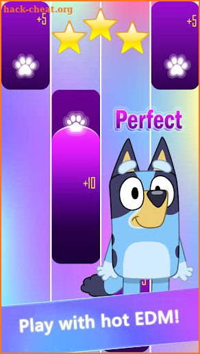 Bluey's Piano Game Tiles screenshot