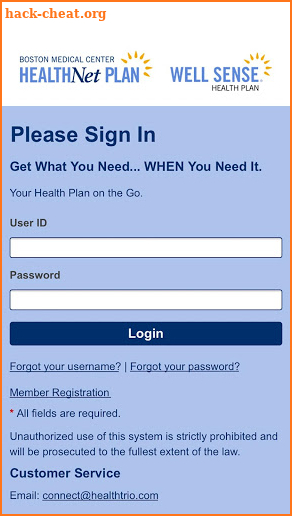 BMC HealthNet/Well Sense screenshot