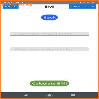 BMI screenshot