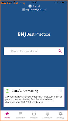 BMJ Best Practice screenshot