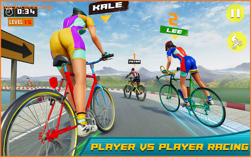 BMX Bicycle Rider - PvP Race: Cycle racing games screenshot