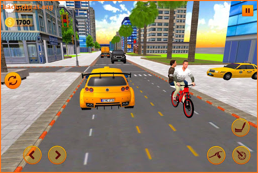 BMX Bicycle Taxi Driving: City Transport screenshot