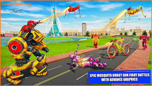 BMX Robot Transform Mosquito: Robot BMX Games screenshot