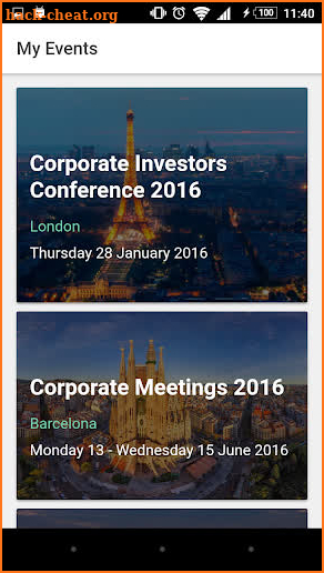 BNP Paribas Attendee screenshot