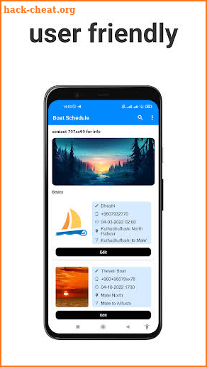 Boat Schedule screenshot