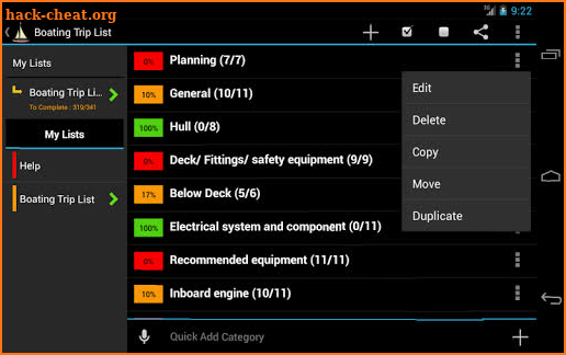 Boating Trip Planner screenshot