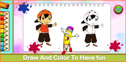 Boboiboy coloring heroes game screenshot