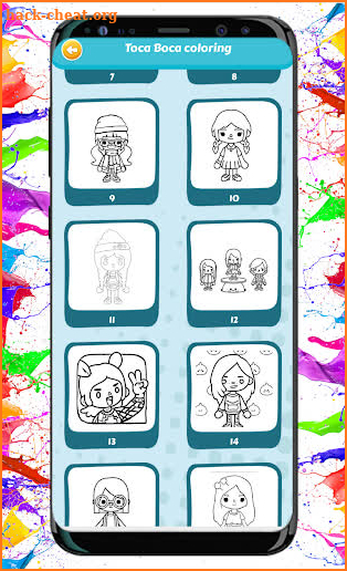 Boca Toca Life Coloring book screenshot