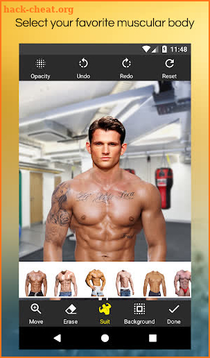 Body Builder Photo Suit screenshot