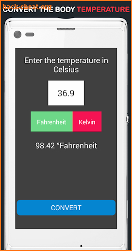 Body Temperature Convert screenshot