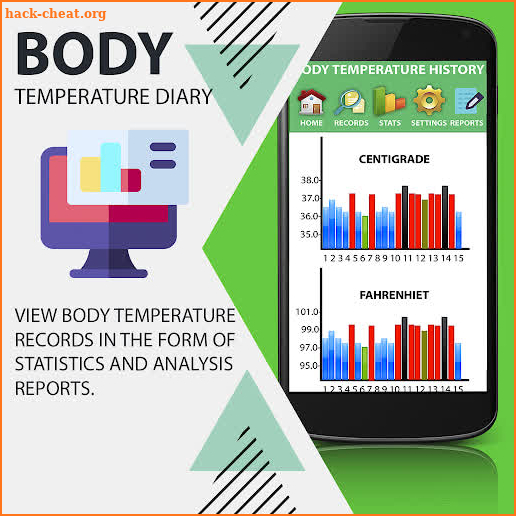 Body Temperature Diary : Thermometer Fever Guide screenshot