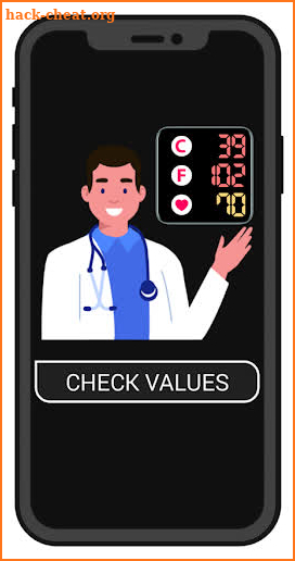 Body Temperature Thermometer Check Values screenshot