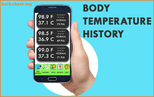 Body Temperature Thermometer : Daily Records Diary screenshot