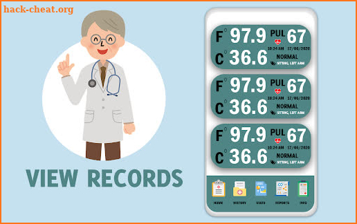 Body Temperature Thermometer :  Fever Log Records screenshot