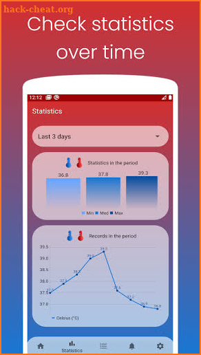 Body Temperature Tracker screenshot