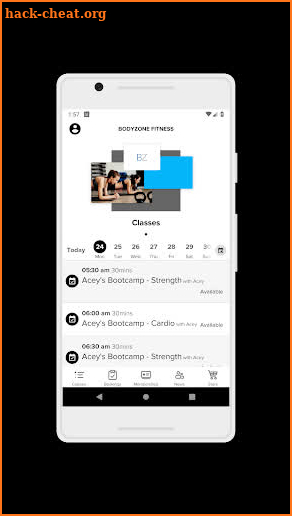 Bodyzone Fitness screenshot