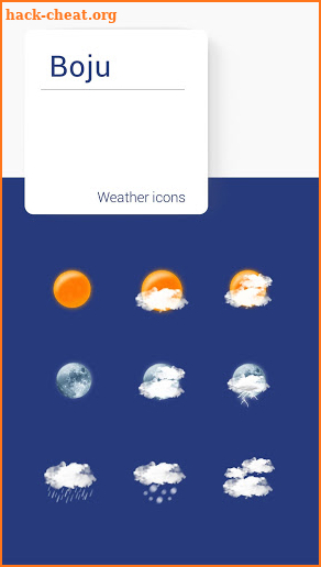 Boju weather icons screenshot