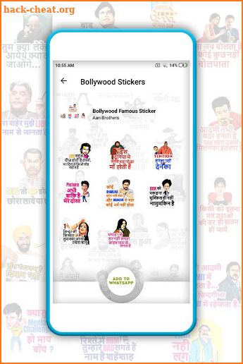 bollywood songs stickers screenshot