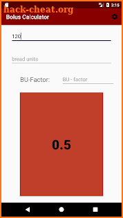 Bolus Calculator screenshot