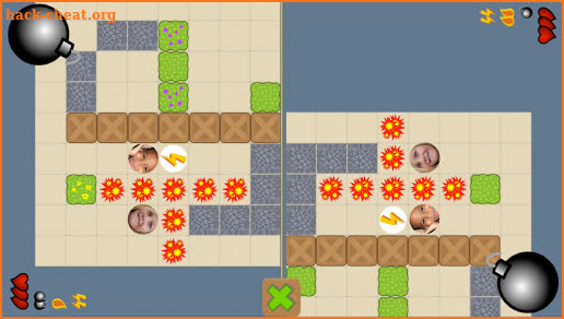 Bomba - 2 player split-screen screenshot