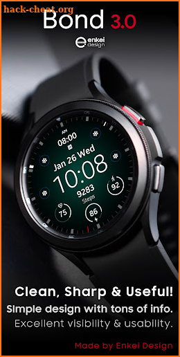 Bond 3.0 - digital watch face screenshot