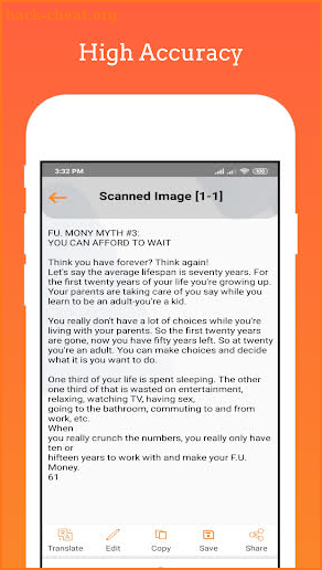 Bongo Scanner ✔ Convert image & pdf to text (OCR) screenshot