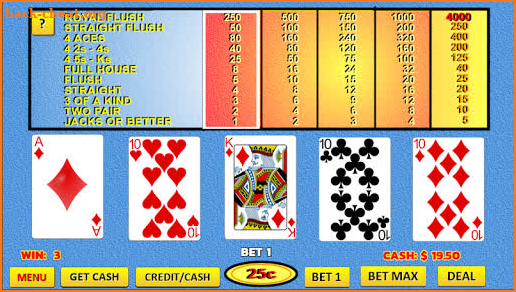 Bonus and Double Bonus Video Poker screenshot