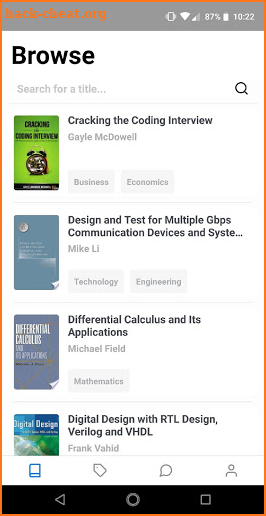 Bookstand screenshot