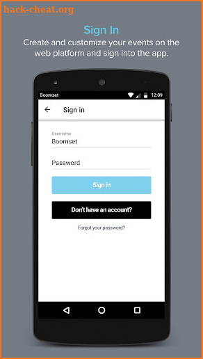 Boomset Check-In App screenshot