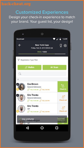 Boomset Check-In App screenshot