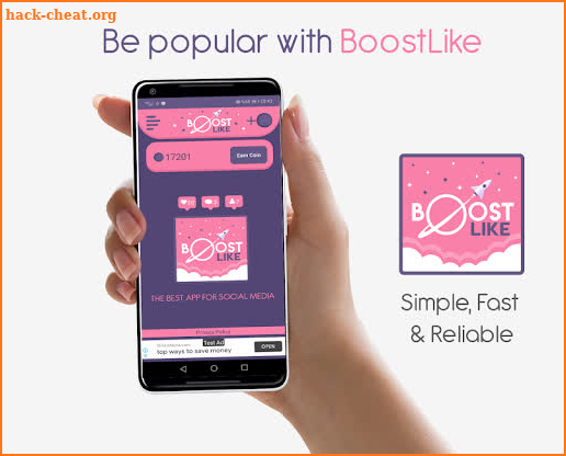 BoostLike screenshot